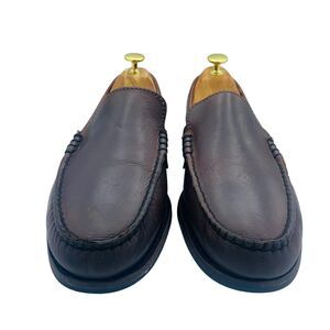 Frye Brown Leather Driving Loafers Slip On Moccasin Casual Shoes Size 7 D 87598